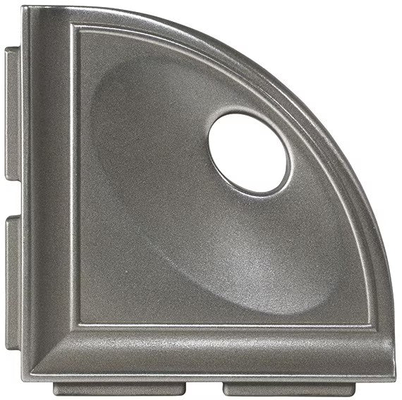 Brushed Nickel 5" Corner Caddy
