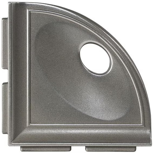 Brushed Nickel 5" Corner Caddy