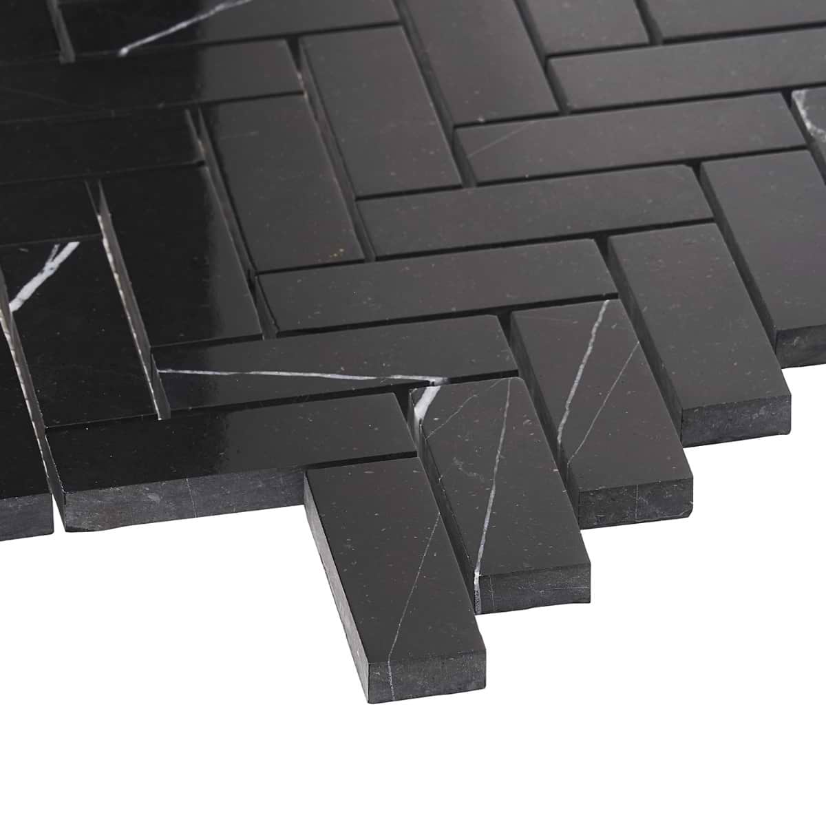 Marquina Herringbone 1X3 Polished