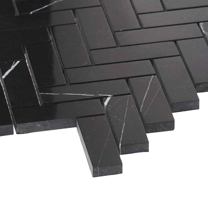 Marquina Herringbone 1X3 Polished