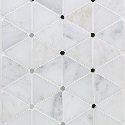 Trio Asian Statuary & Silver Mirror Dot Polished (discontinued)