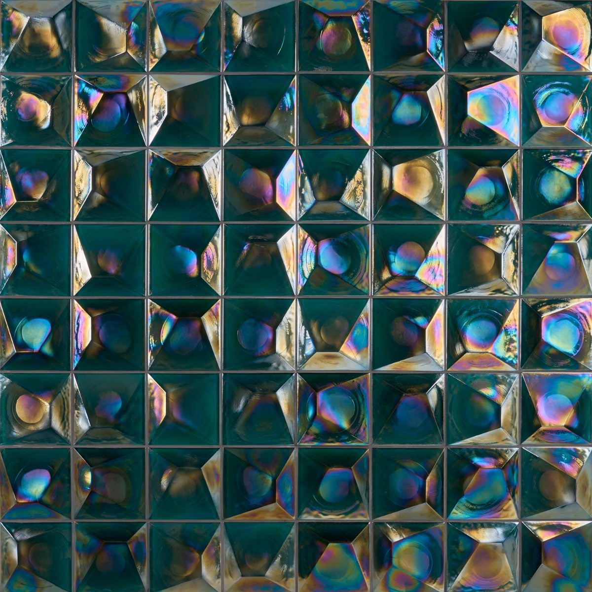 Teal 3D 6X6 Polished