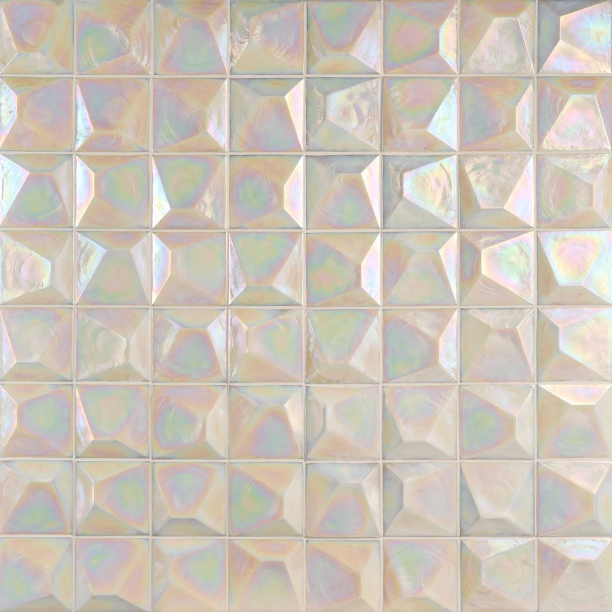 White 3D 6X6 Polished