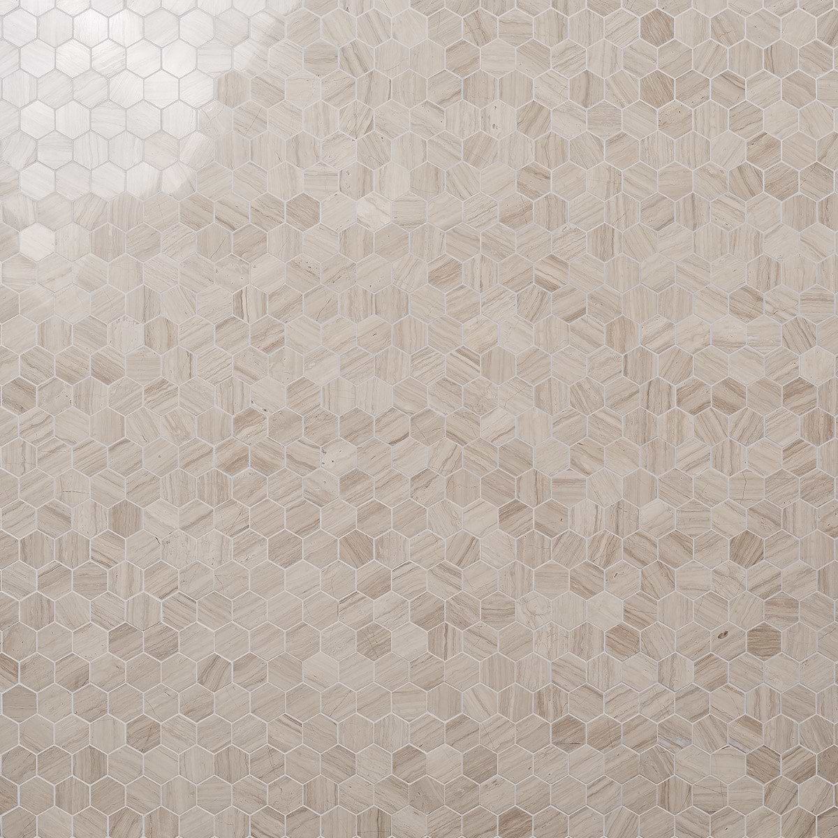 Beige 2" Hex Polished