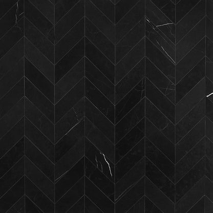 Marquina Chevron 3X12 Honed