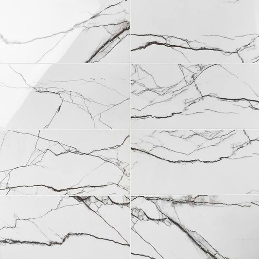 + White Breach 12X24 Polished