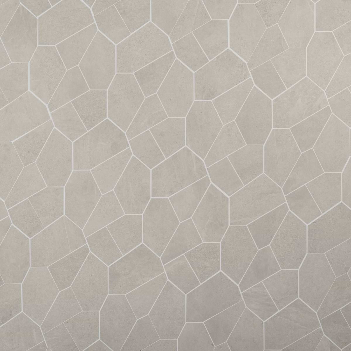 Linen White Organic Pattern Matte