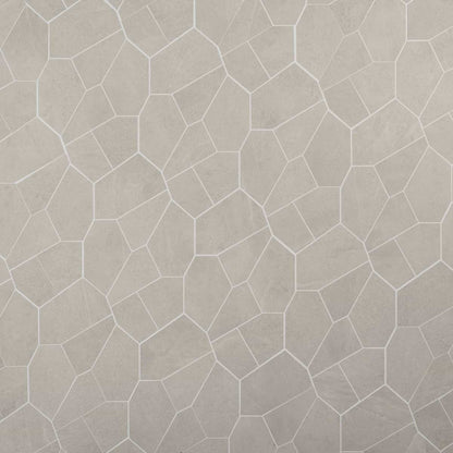 Linen White Organic Pattern Matte