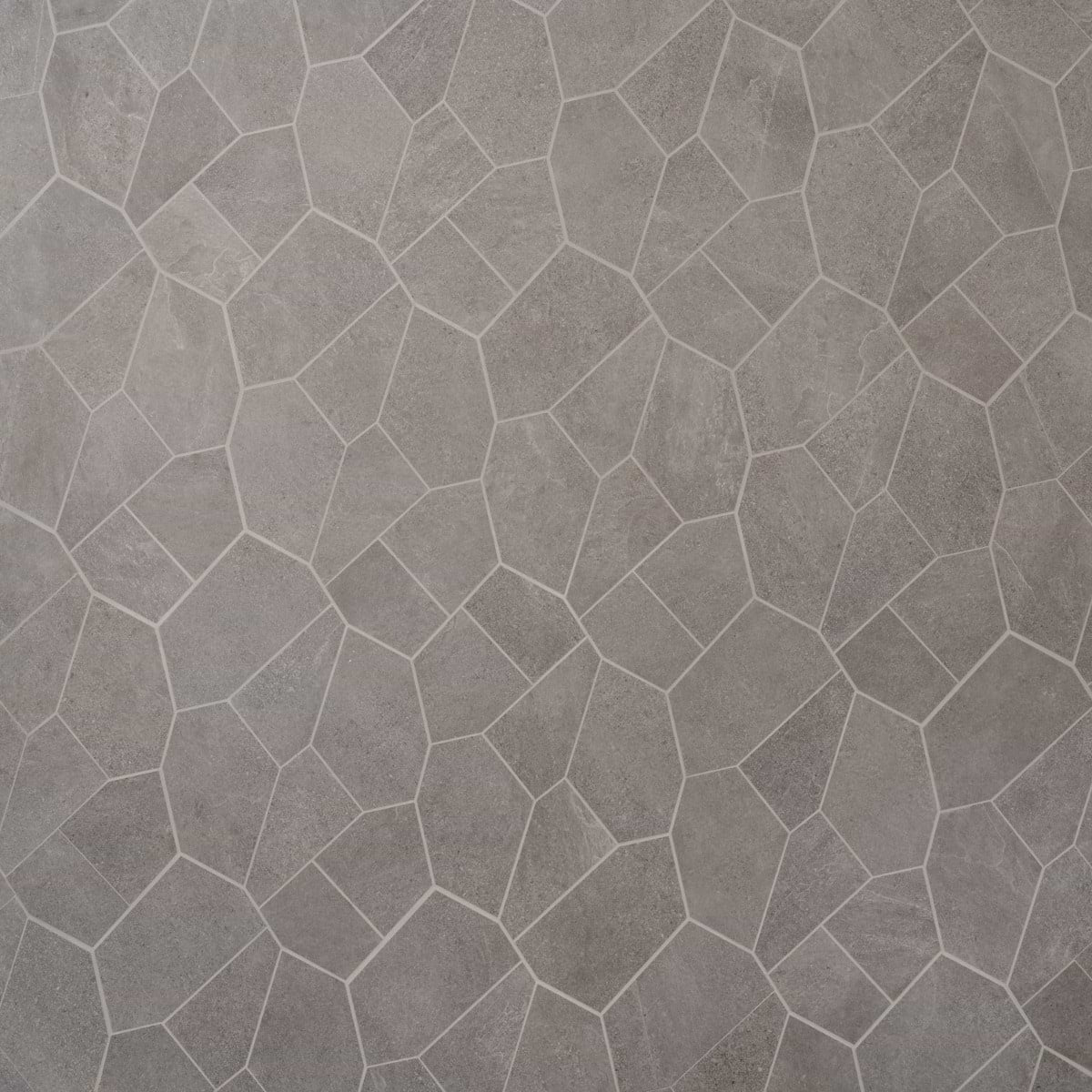 Slate Gray Organic Pattern Matte