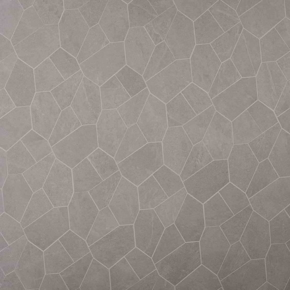 Silver Gray Organic Pattern Matte