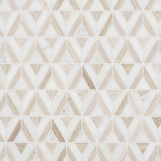 Avant Garde Triangle Asian Statuary & Wooden Beige Polished