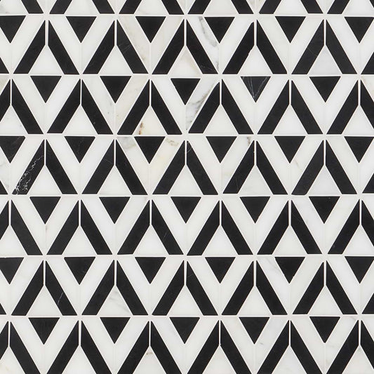 Avant Garde Triangle Calacatta Black Jade Polished