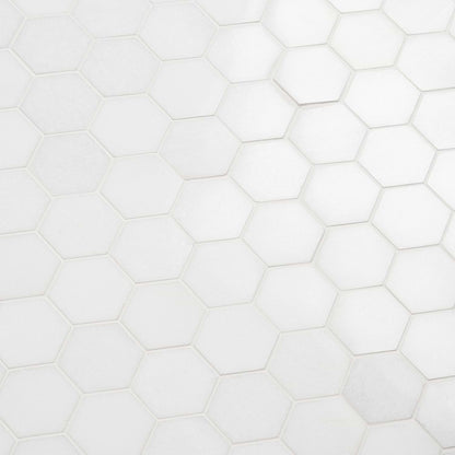 Thassos 2" Hex Polished