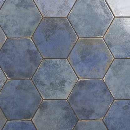Blue 9" Hex Polished