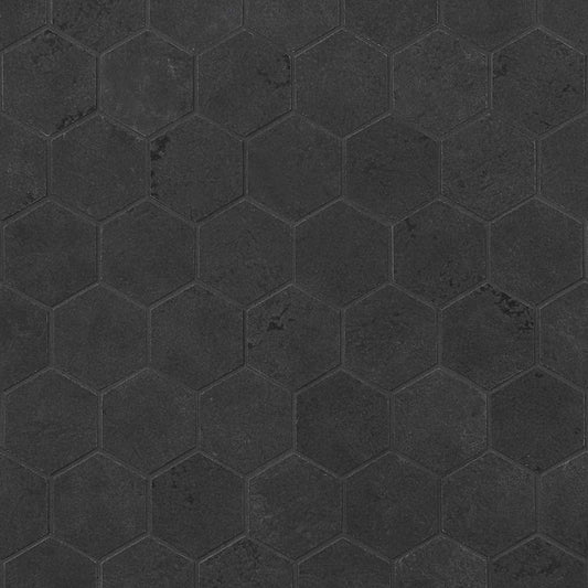 Black Gold 2" Hex Matte