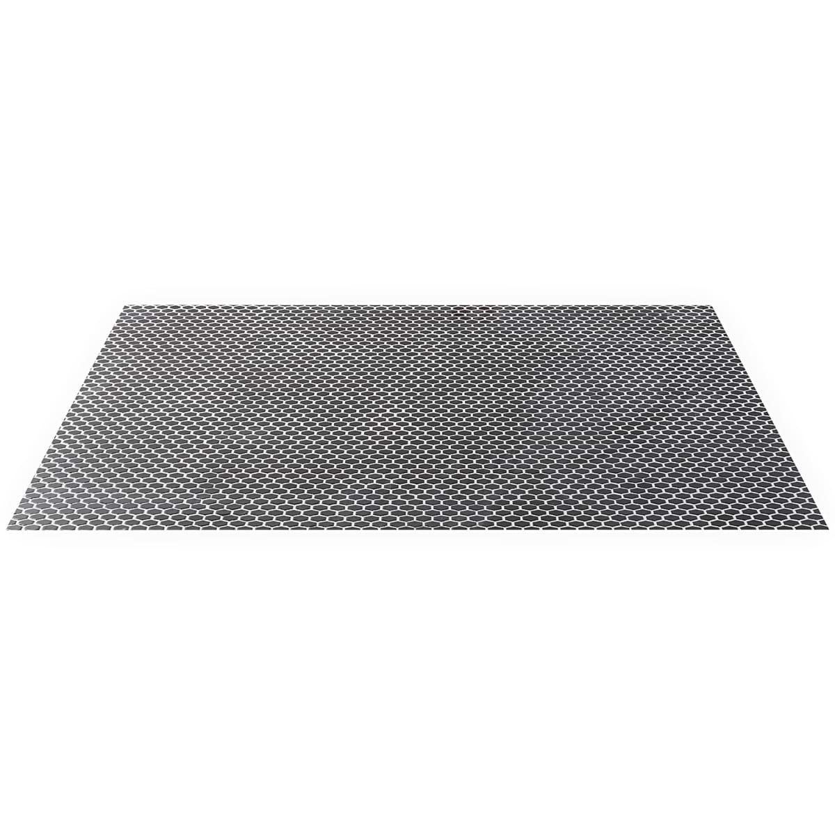 Solid Black 1" Hex Polished