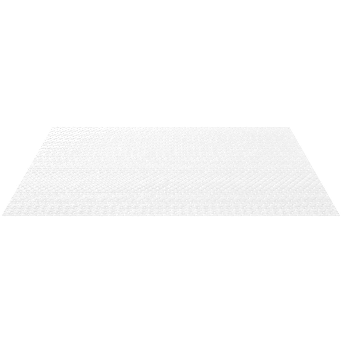 Solid White 1" Hex Polished