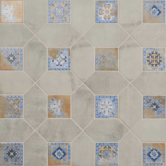 Dove Gray Picket Medina Multicolor Square (KIT ONLY) 4X8 Matte