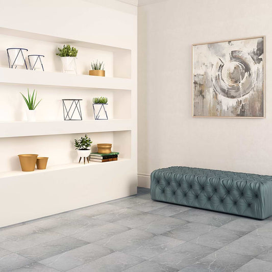Crosby Chauny Marble Medium Gray 12X24 Click