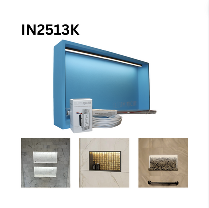 Lighted Niche Kit 13x25