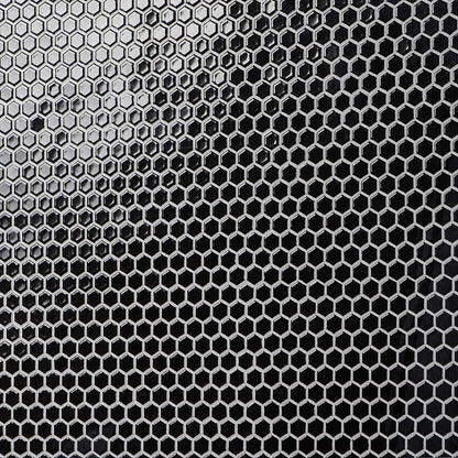 Solid Black 1" Hex Polished