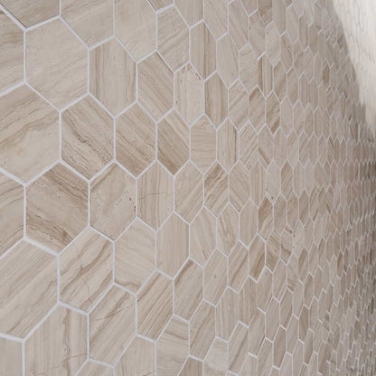 Beige 2" Hex Polished