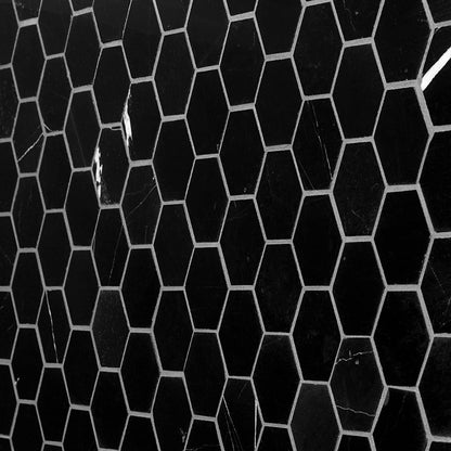 Marquina 2" Hex Polished