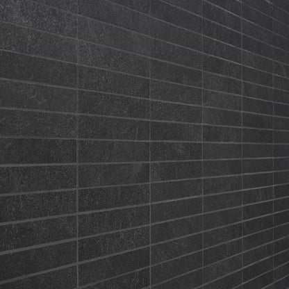 Charcoal Black Stacked 1X6 Matte