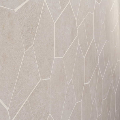 Linen White Organic Pattern Matte