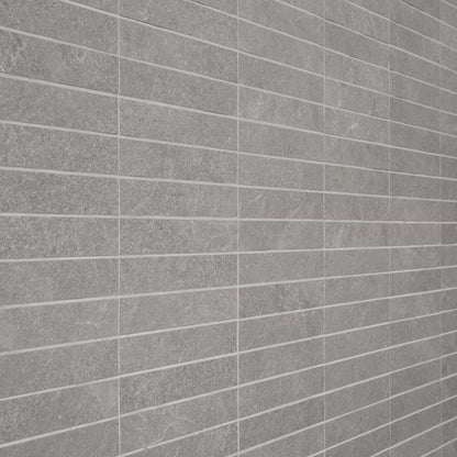 Silver Gray Stacked 1X6 Matte