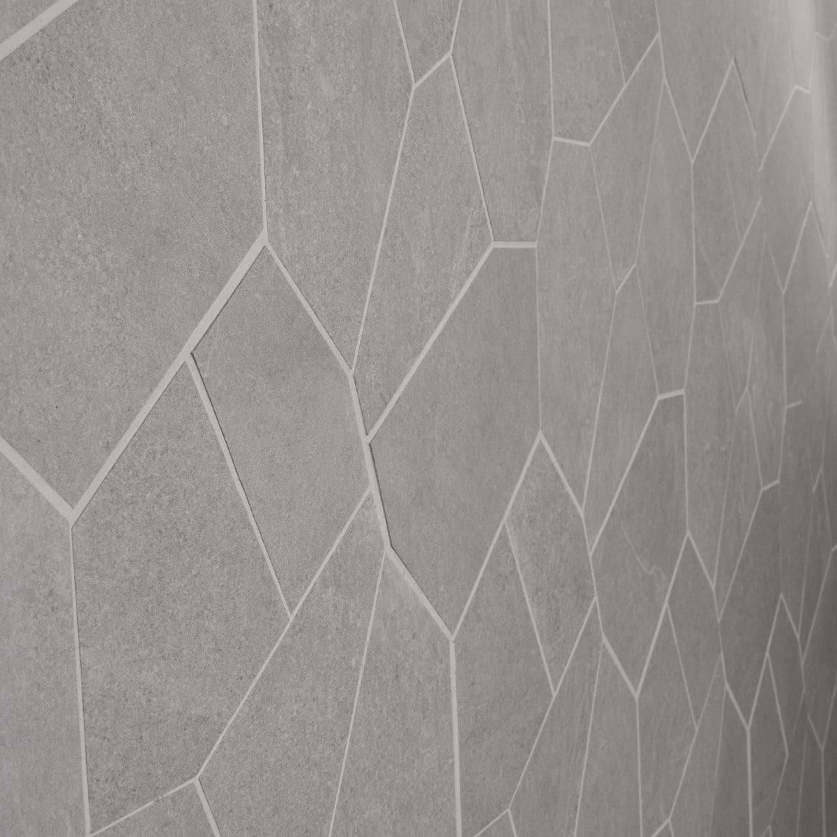 Silver Gray Organic Pattern Matte