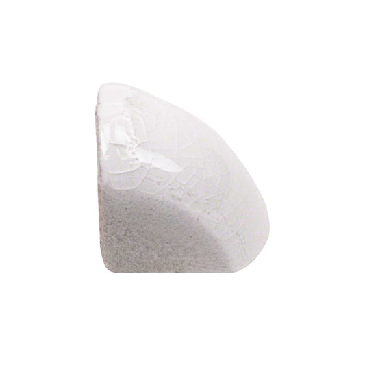 Baroque Glass Crackled Outside Blanco Corner for Trim Polished FXBRQPENCRNBLN1X1