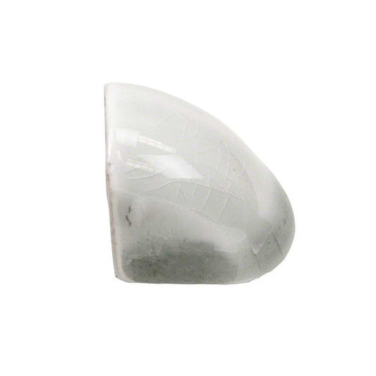 Baroque Glass Crackled Outside Grigio Corner for Trim (discontinued)