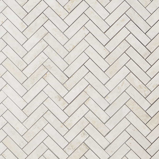 Ivory Herringbone Matte
