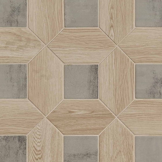 Beige Picket Dove Gray Square (KIT ONLY) 4X8 Matte