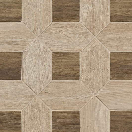 Beige Picket Willow Brown Square (KIT ONLY) 4X8 Matte