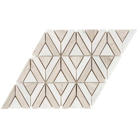 Avant Garde Triangle Asian Statuary & Wooden Beige Polished