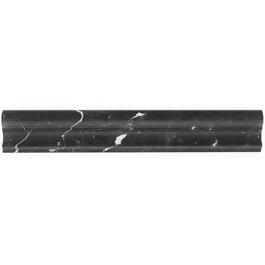 Chair Rail Nero Marquina Trim Honed