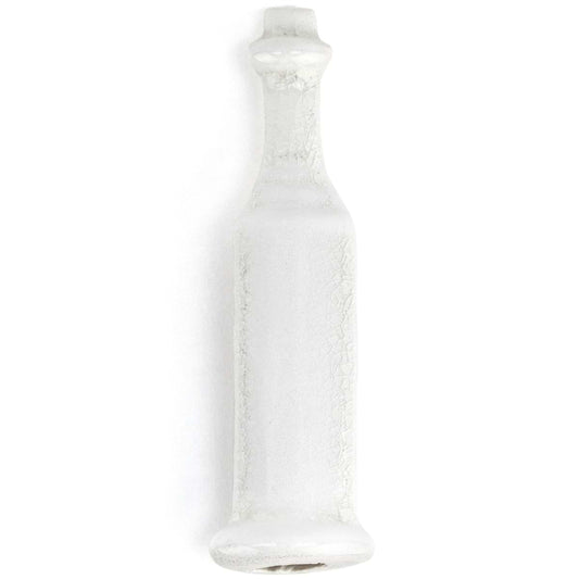 Baroque Glass Crackled Blanco Corner Base Molding Crackled