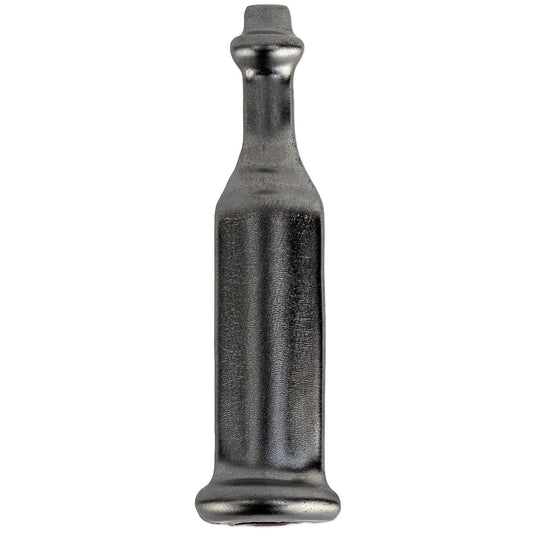 Baroque Glass Crackled Gun Metal Corner Base Molding Crackled