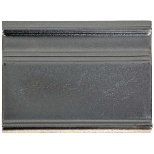 Baroque Glass Crackled Gun Metal Base Molding Crackled