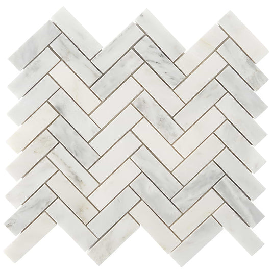 Statuary Herringbone 1X3 Polished
