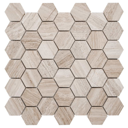 Beige 2" Hex Polished