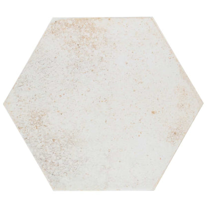 White 9" Hex Polished