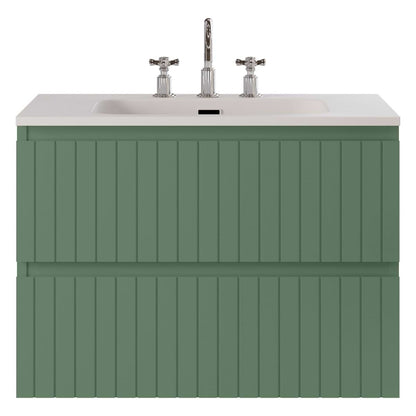 Adeline Forest 30" Single Vanity with Integrated Solid Surface Top