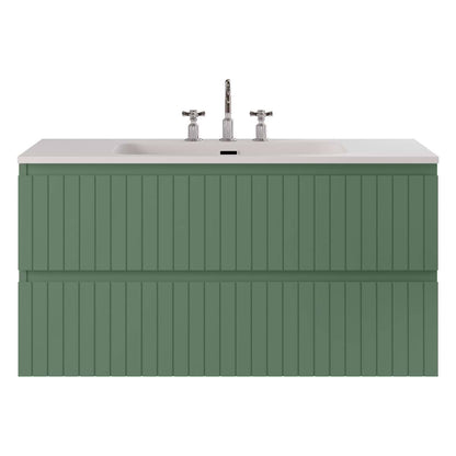 Adeline Forest 42" Single Vanity with Integrated Solid Surface Top