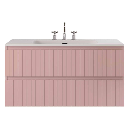 Adeline Rose 42" Single Vanity with Integrated Solid Surface Top