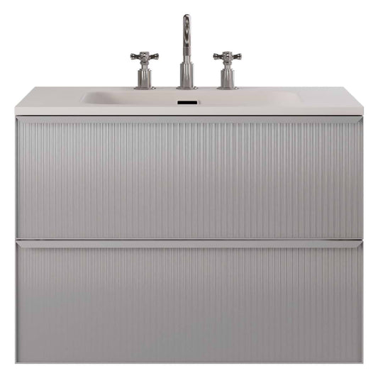 Astor Pearl 30" Single Vanity with Integrated White Solid SurfaceTop