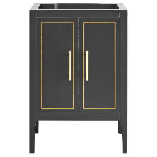 Province Charcoal and Gold 24" Single Vanity without Top
