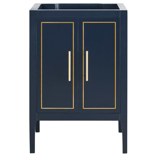Province Navy and Gold 24" Single Vanity without Top